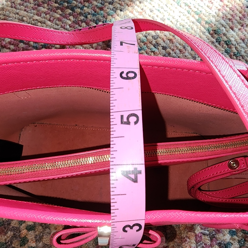 Ted Baker Hot Pink Tote with Bow Accent - Picture 14 of 15